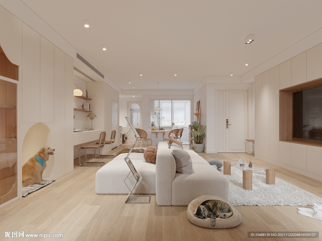 现代 轻奢 家居 客厅 设计 