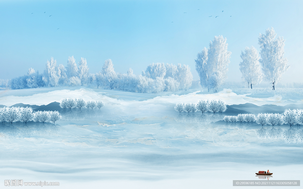 山水爆款墙画 TIF文件