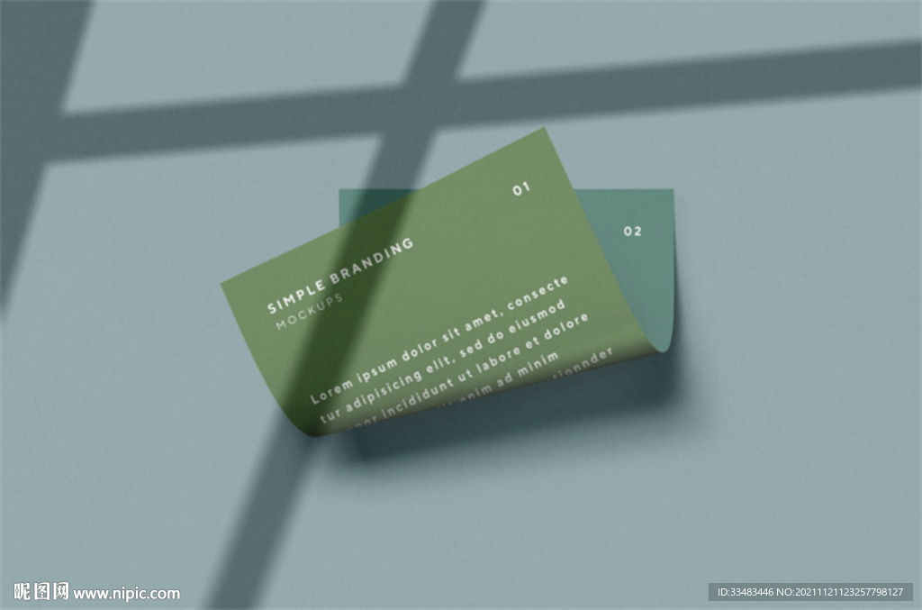 名片光影样机素材