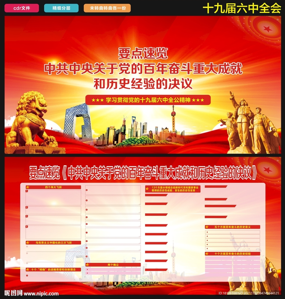 十九届六中全公决议