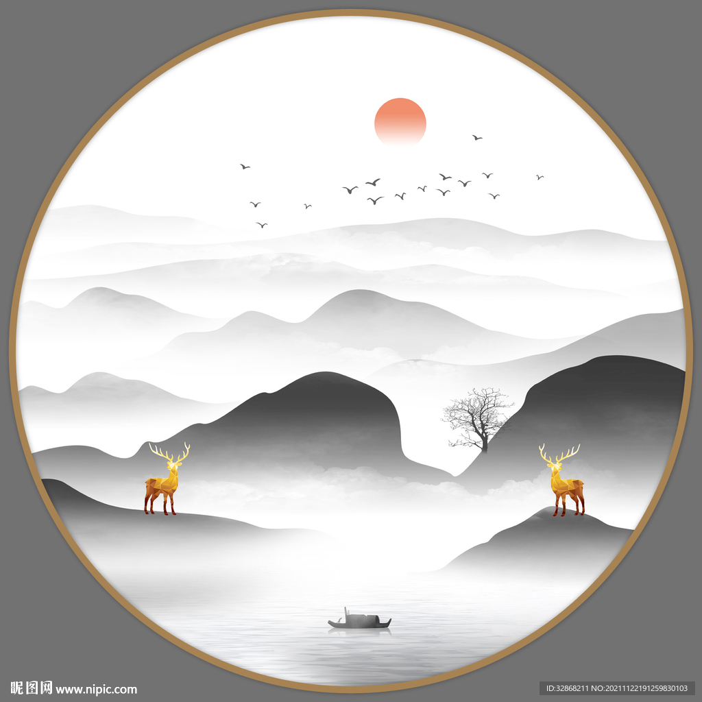 玄关山水画