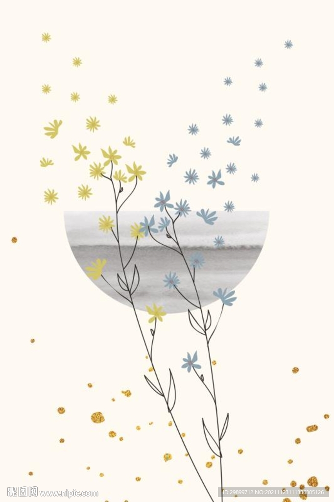 小碎花装饰画