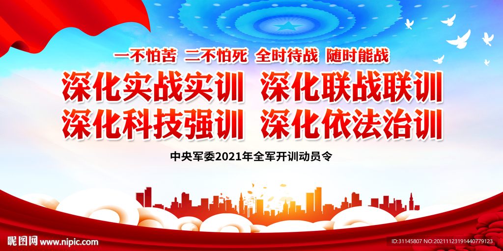 2021年全军开训动员令