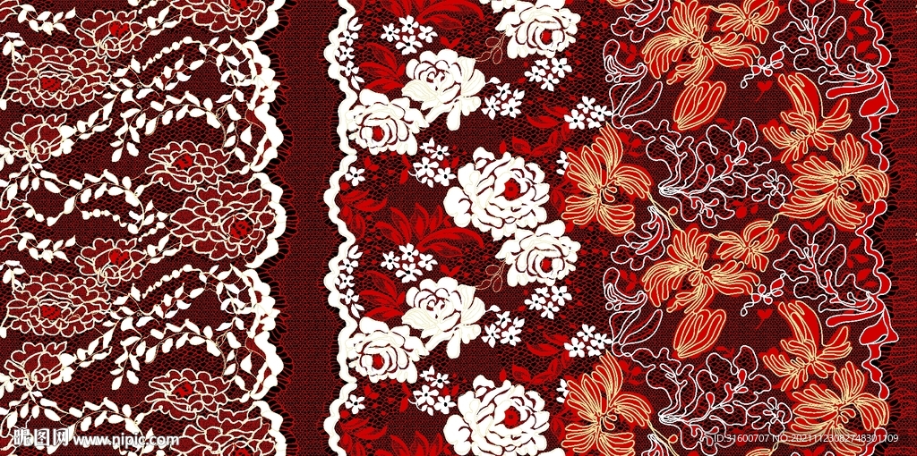 蕾丝花边定位