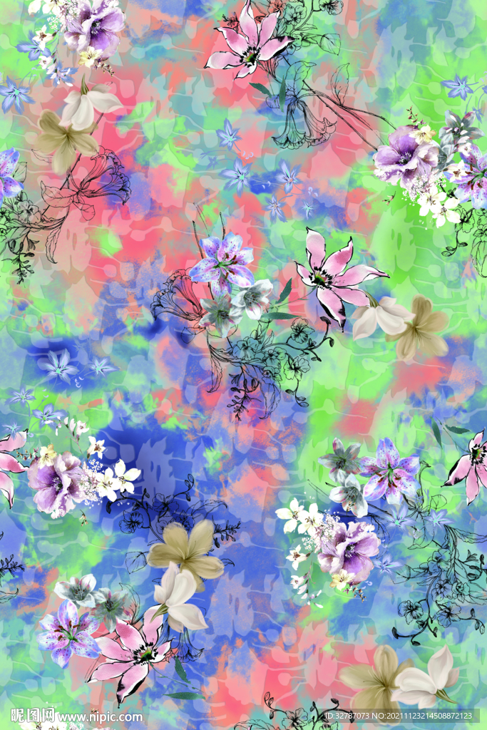 手绘花