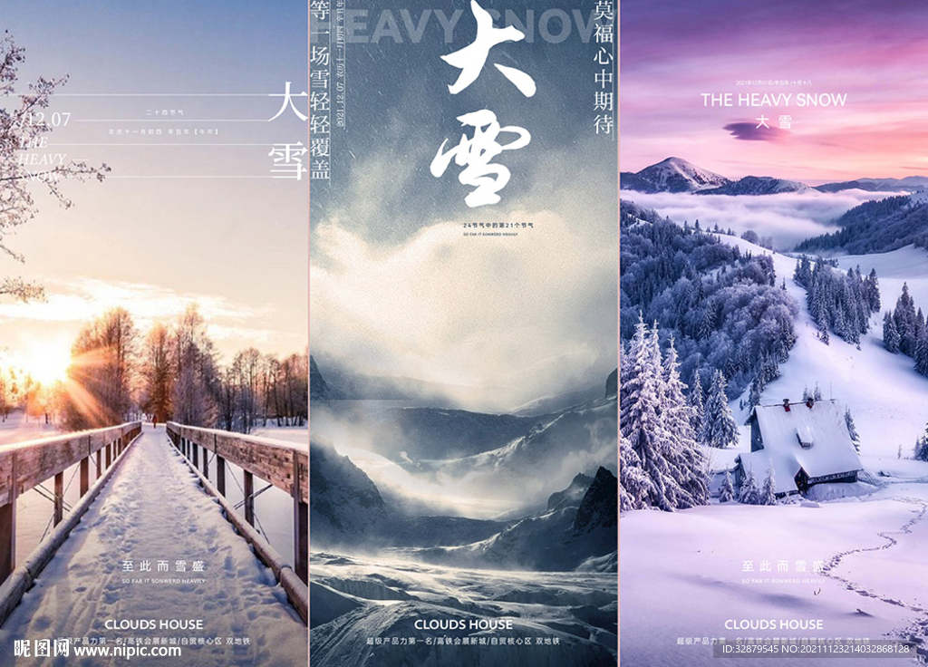 地产大雪海报