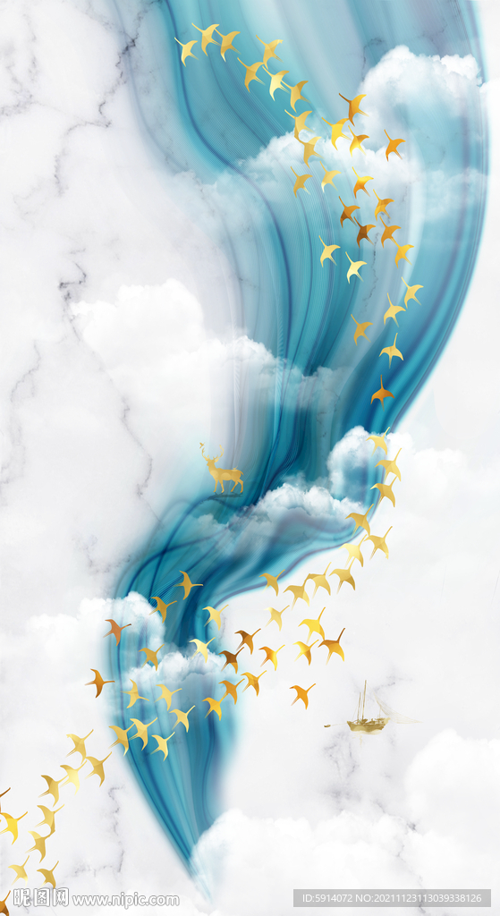 装饰画 晶瓷画 抽象线条