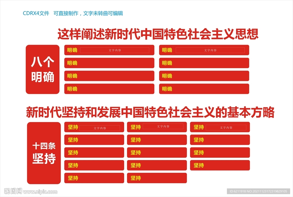 八个明确 十四个坚持