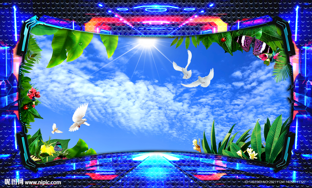 蓝天白云软膜天花