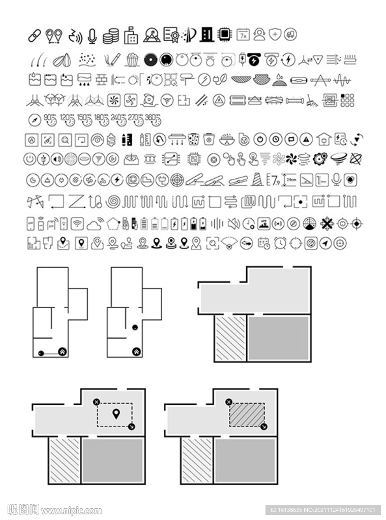 扫地机 拖地机icon图标大全