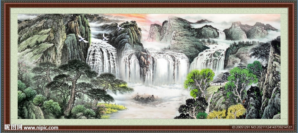 泰山 日出泰山 国画 泰山日