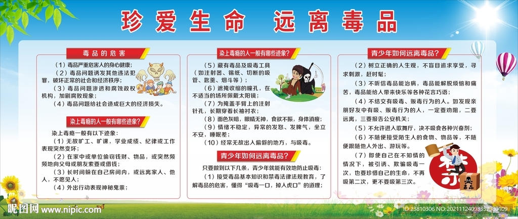 禁毒宣传栏