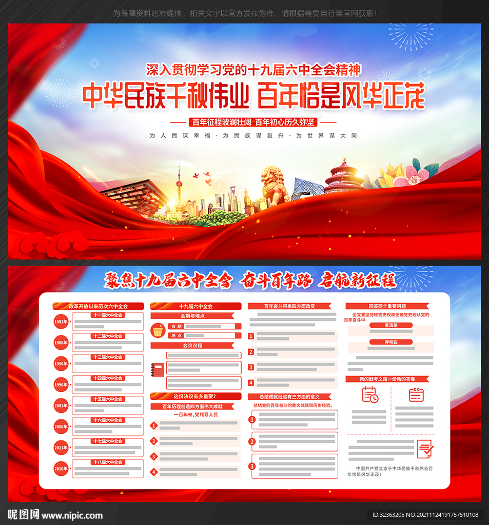 十九届六中全会宣传栏