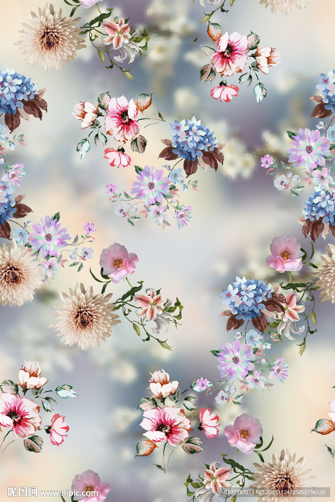 手绘花