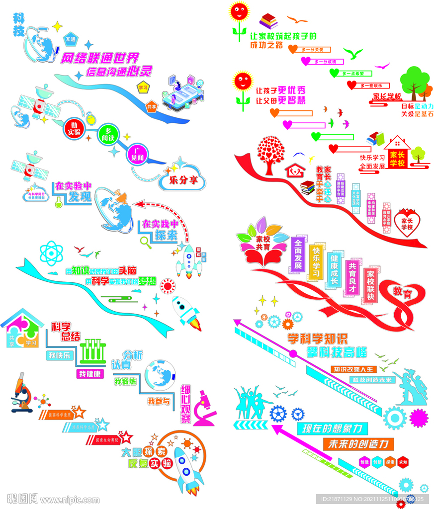 科学校园楼梯