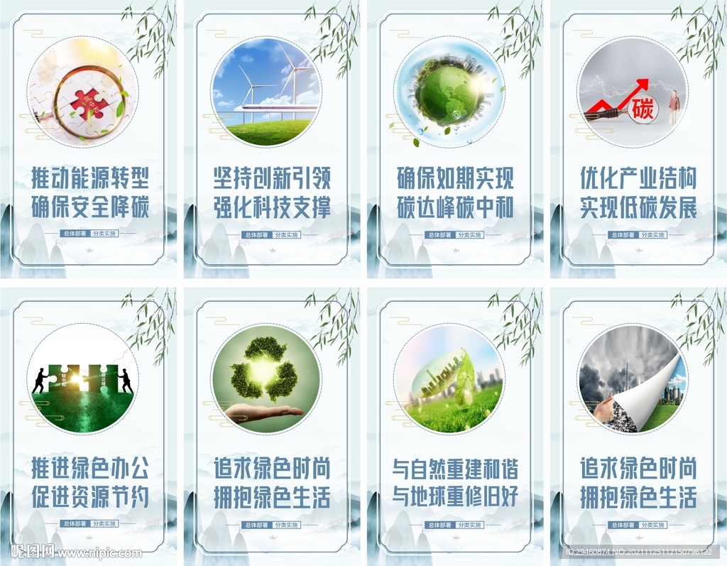 碳达峰行动宣传展板