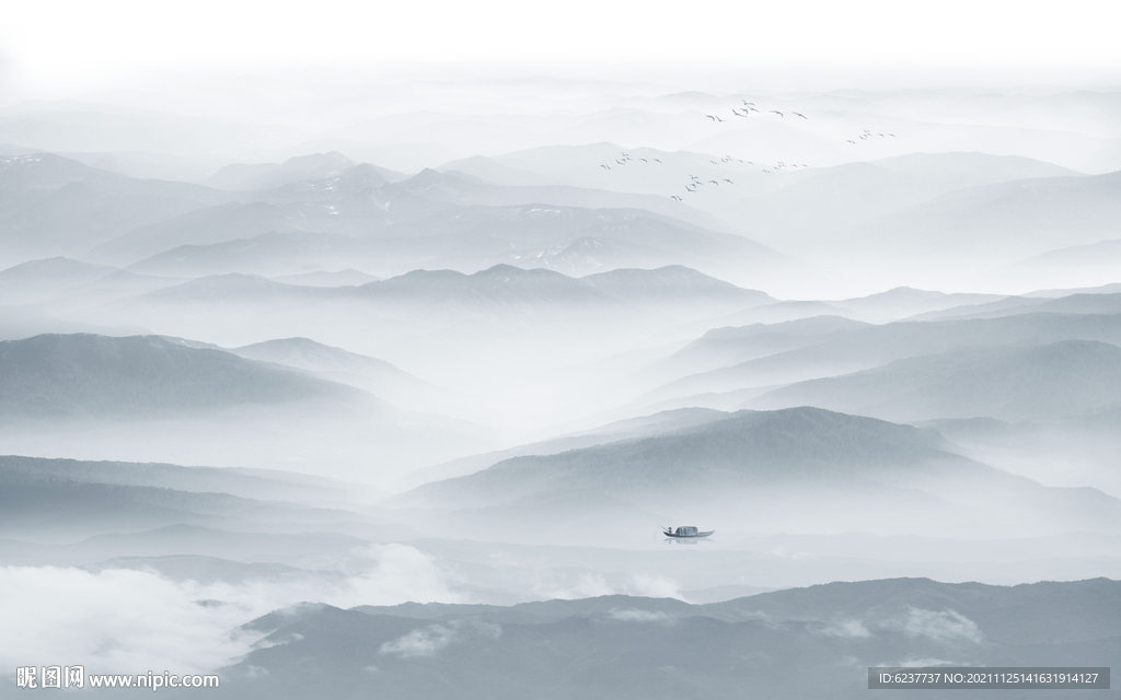 水墨山水画