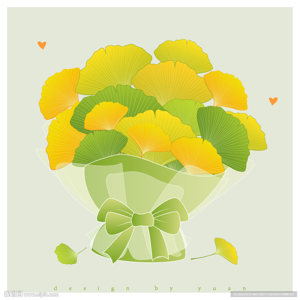 矢量花束插画