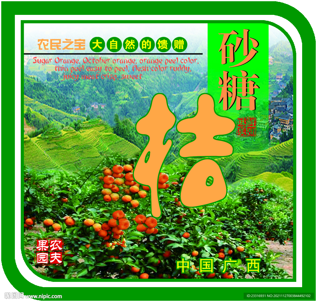 砂糖桔果标