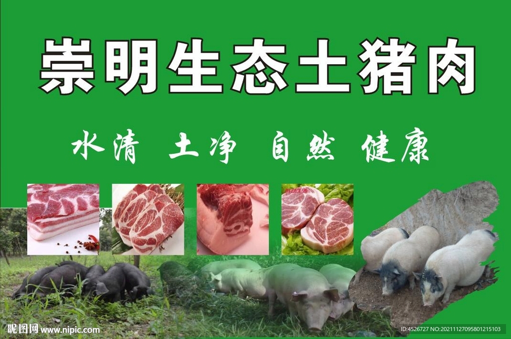 崇明生太土猪肉