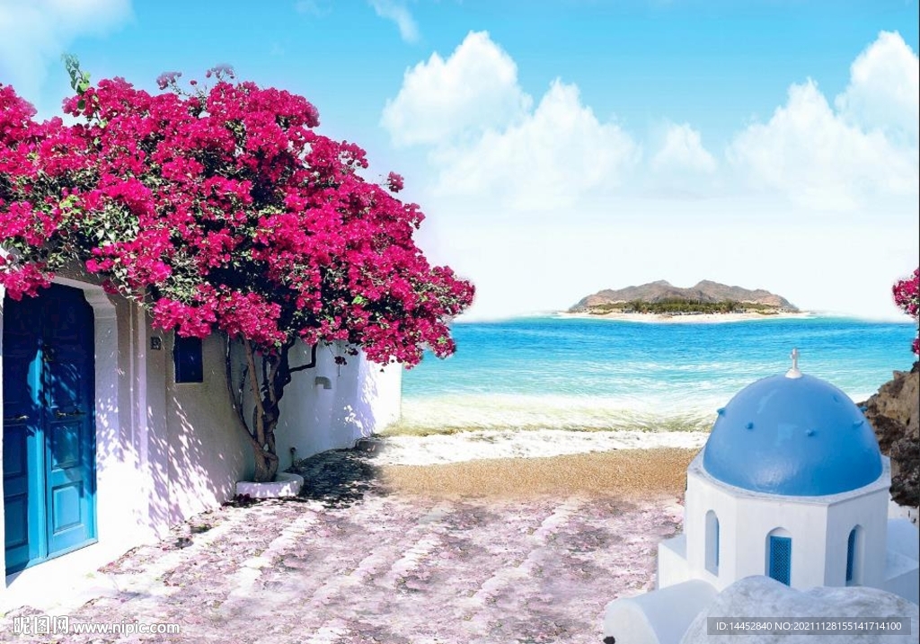 爱情悔 希腊 大海 城堡 