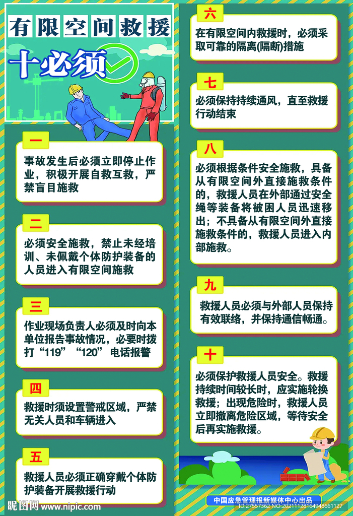 有限空间救援十必须十不准