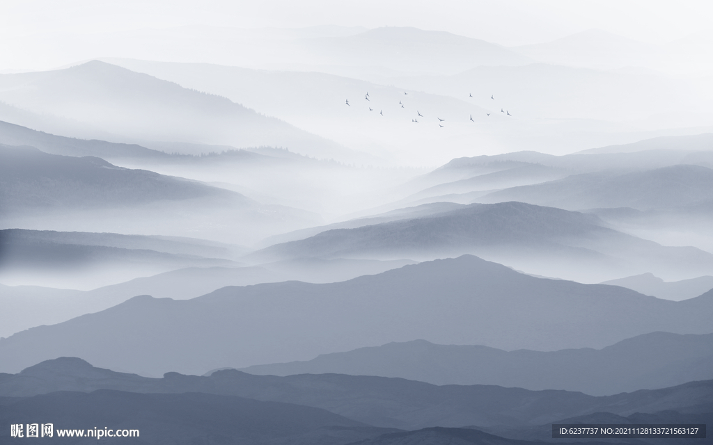 水墨山水画
