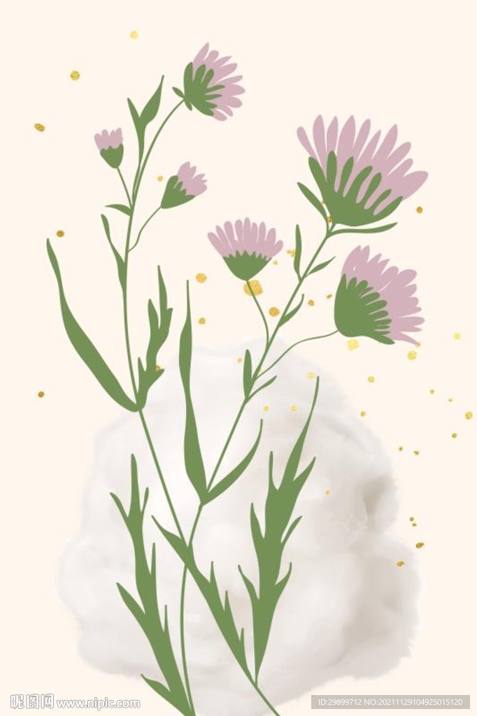 矢车菊装饰画