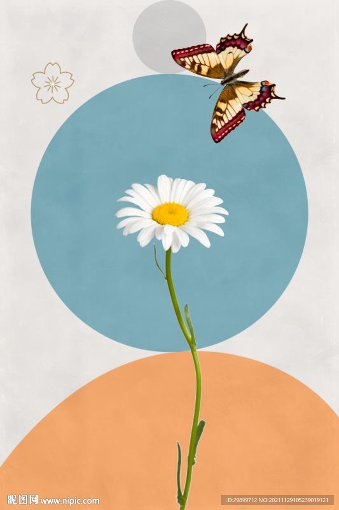 小白菊装饰画