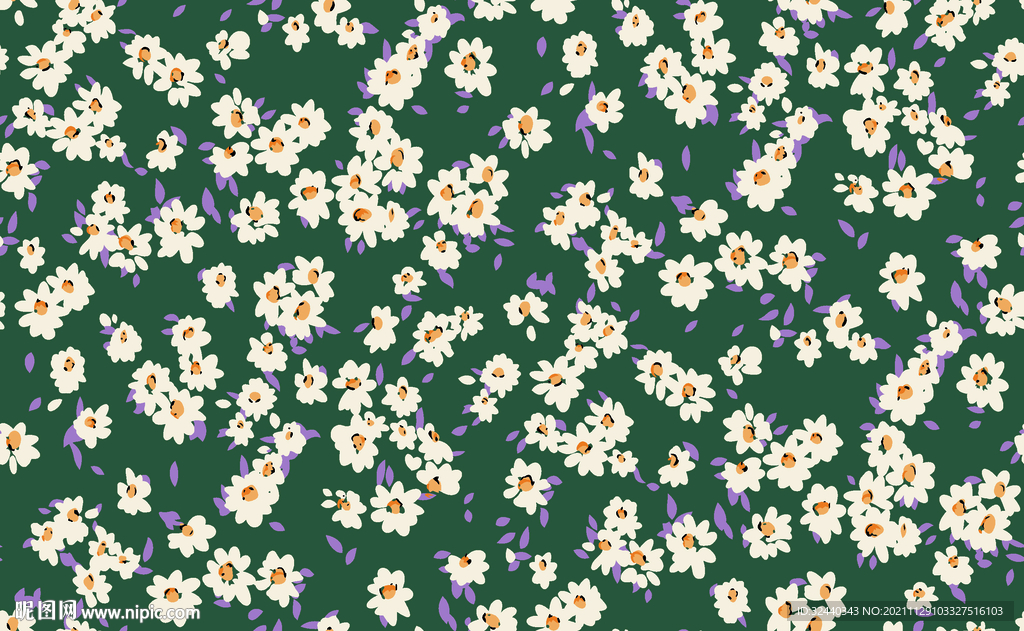 大牌  小碎花    数码印花