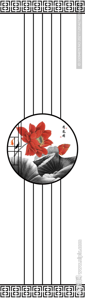 高清分层平开门玻璃打印图