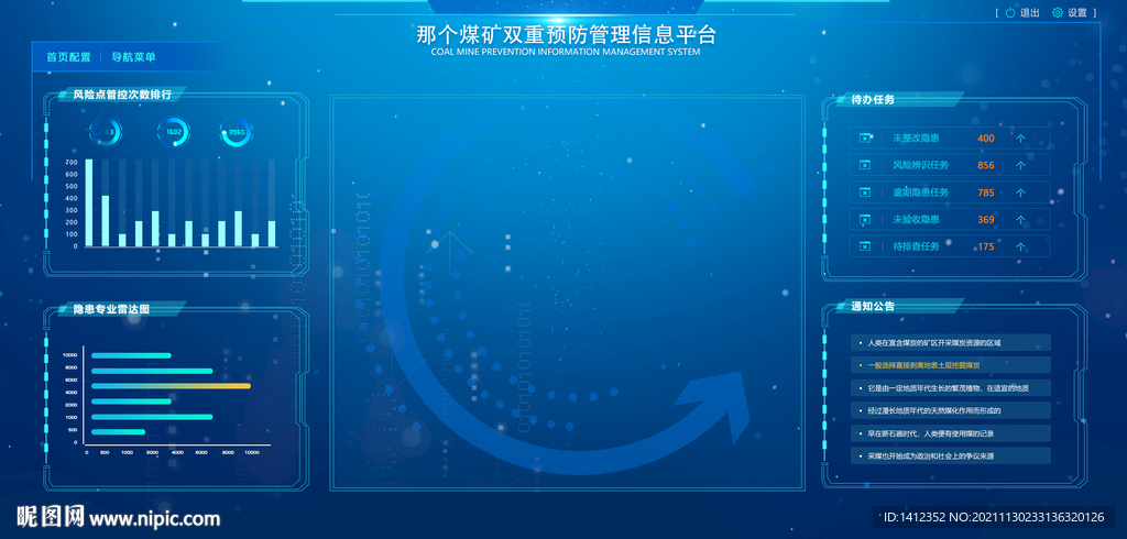 科技可视化大屏数据展示后台