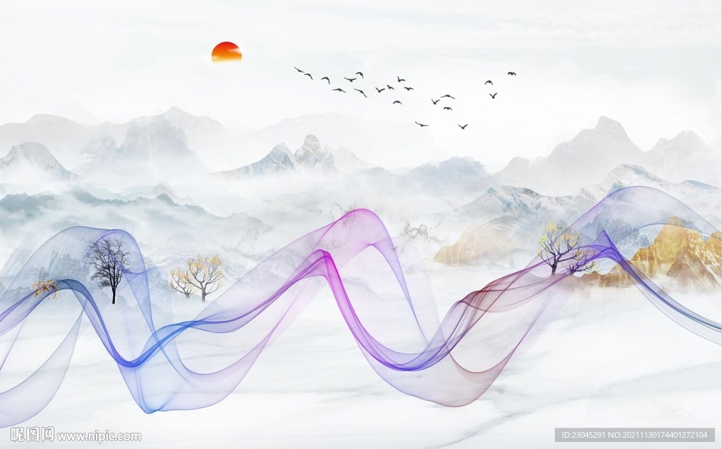 简约现代电视背景墙