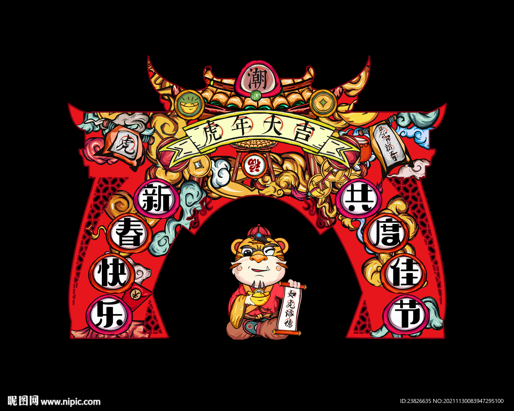 虎年门头