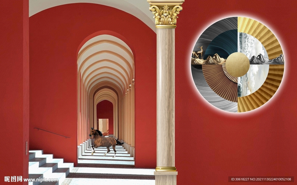 网红背景墙打卡墙 