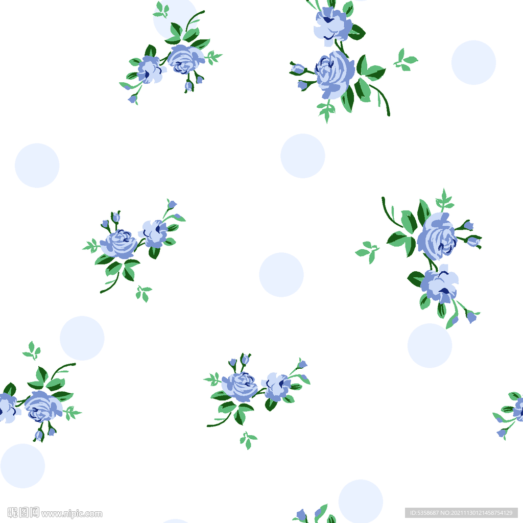 女装小碎花印花图案