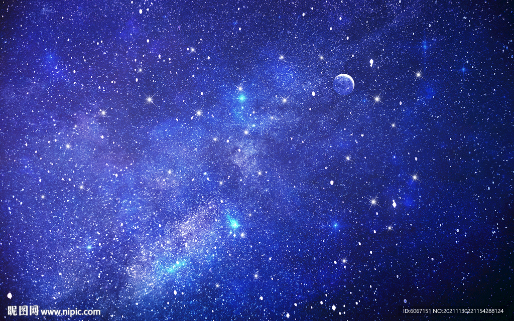 蓝色星空背景