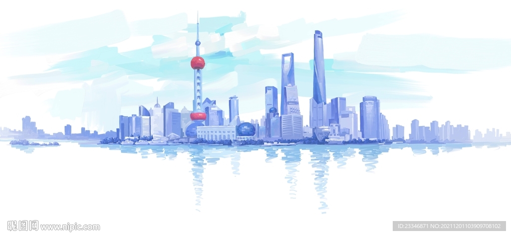 上海都市油画