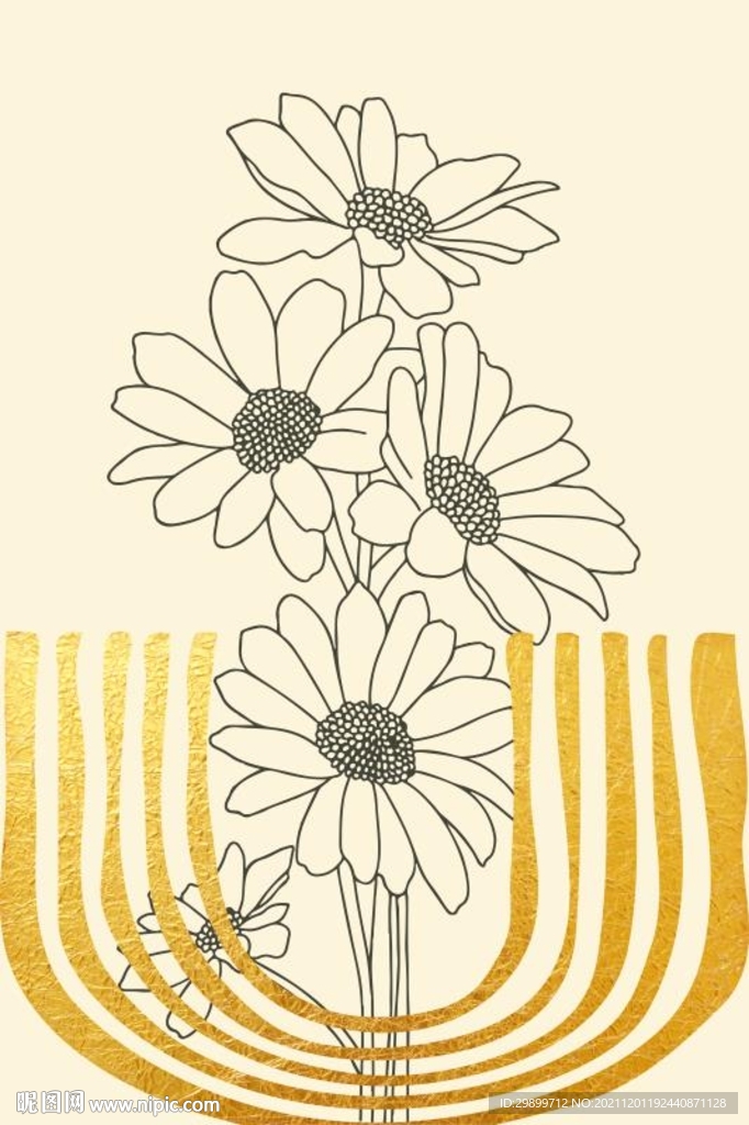 小白菊装饰画