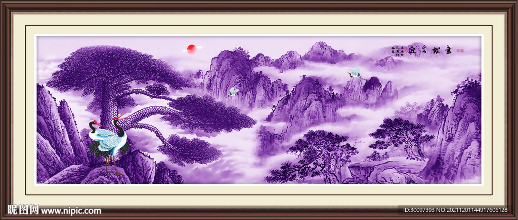  旭日东升画旭日东升国画 