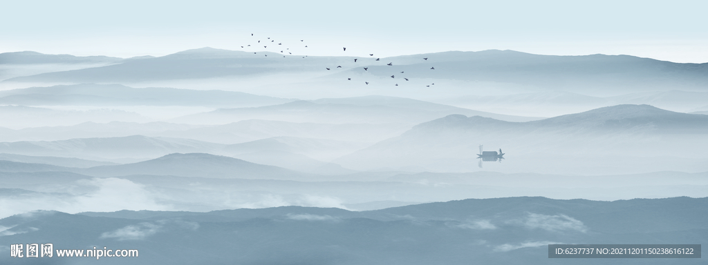 水墨山水画