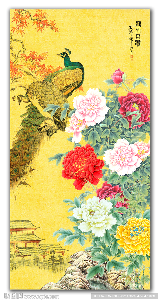 牡丹国画
