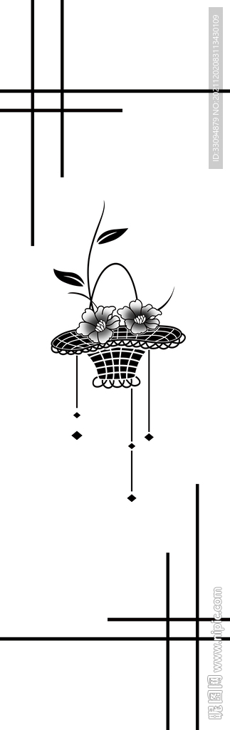 高清分层透明底平开门玻璃打印图