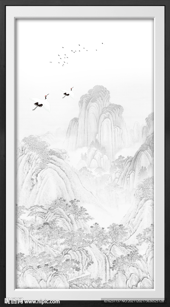 水墨山水画