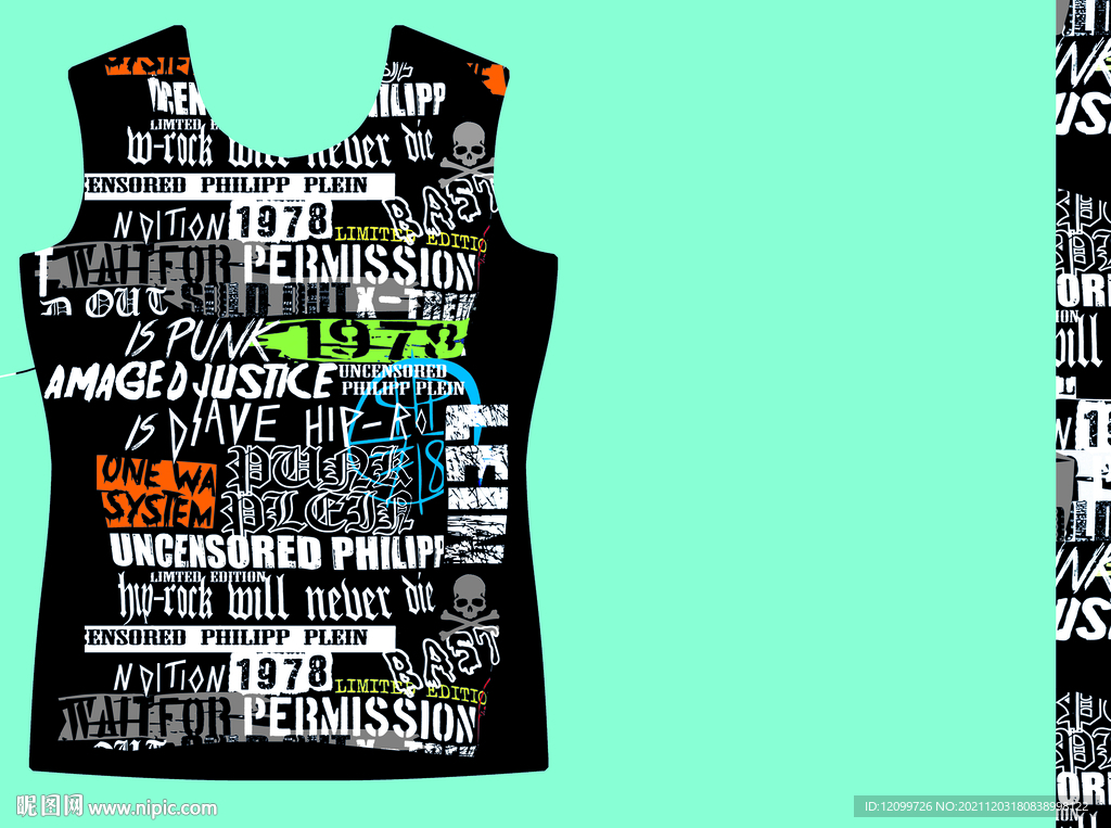 数码印花英文定印花