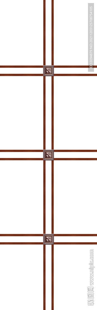 高清分层平开门打印图