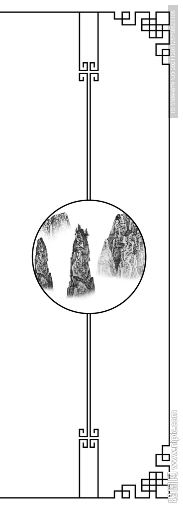 高清分层透明底平开门打印图
