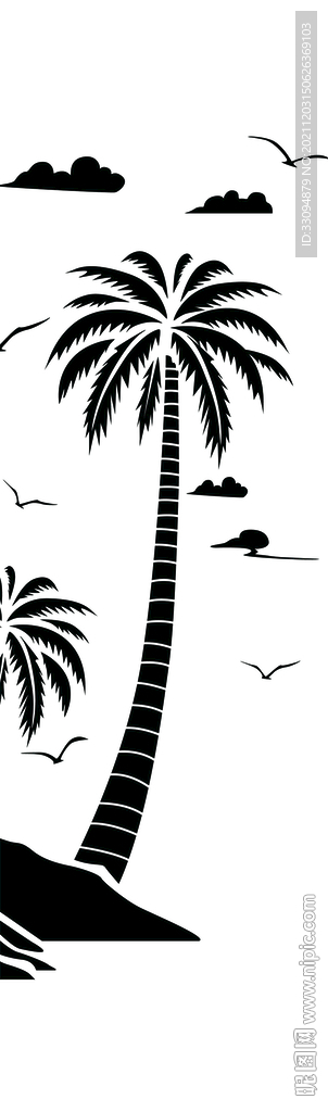 高清分层透明底平开门打印图