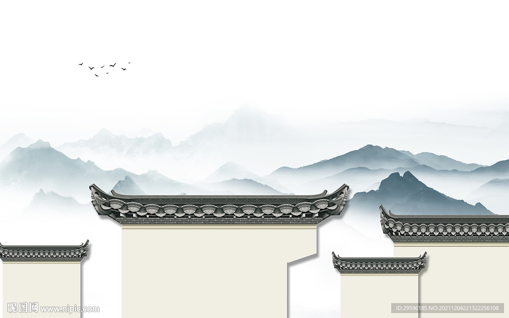 高档 客厅爆款山水 TIF文件