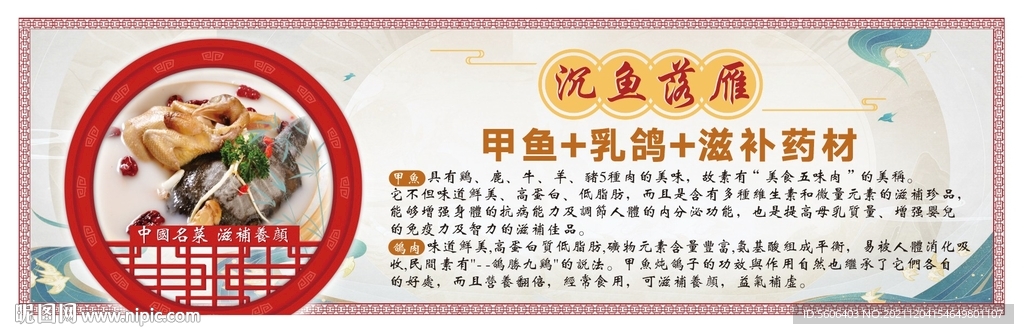 甲鱼鸽子海报